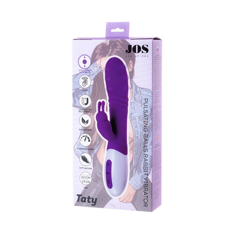 JOS Taty Pulsating Rabbit Vibrator - Purple