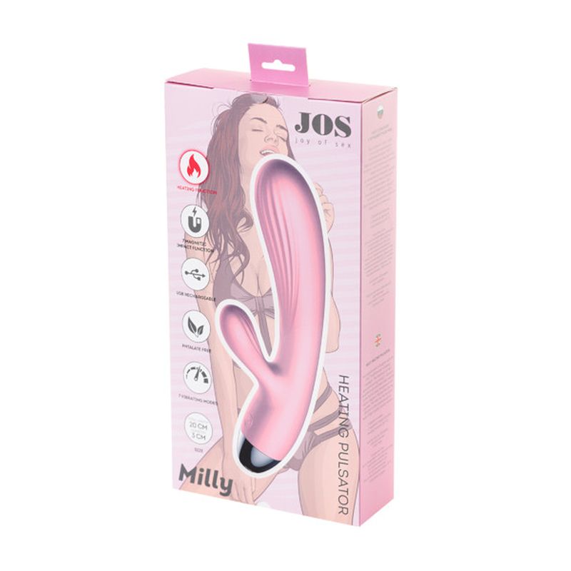 JOS Milly Heating Vibrator - Pink