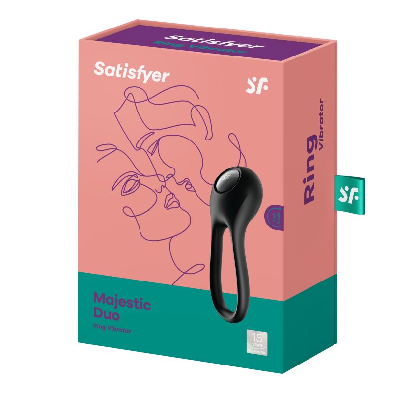 Satisfyer Majestic Duo Cockring - Black