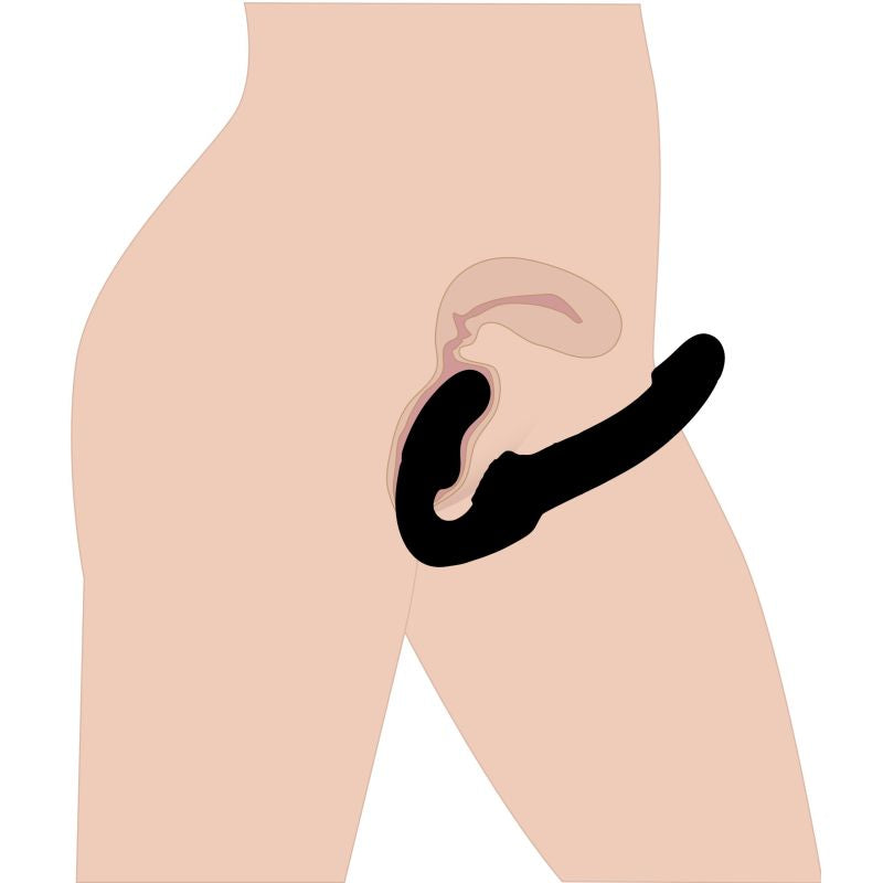 Revolver II Strapless Strap On Dildo - Black