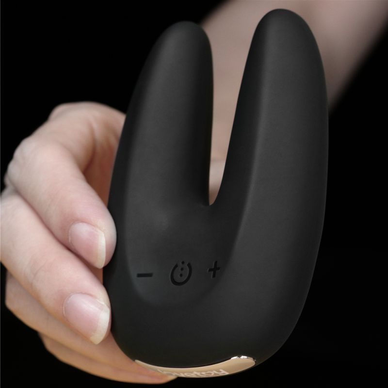 O Sensual Rapture Dual Motor Clit Massager Vibrator - Black