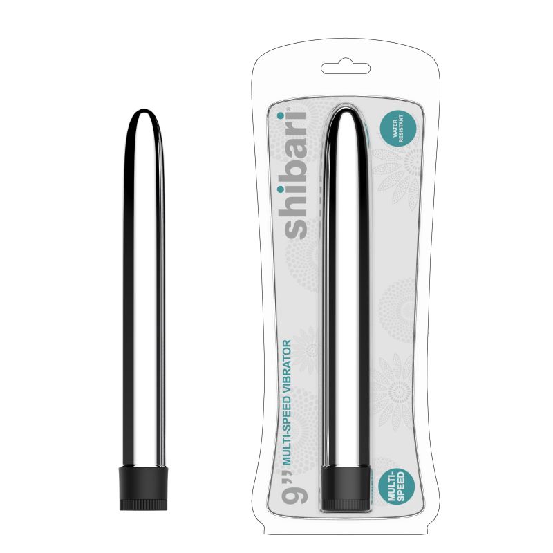 Shibari Multi-Speed Vibrator 9in Silver - Silver