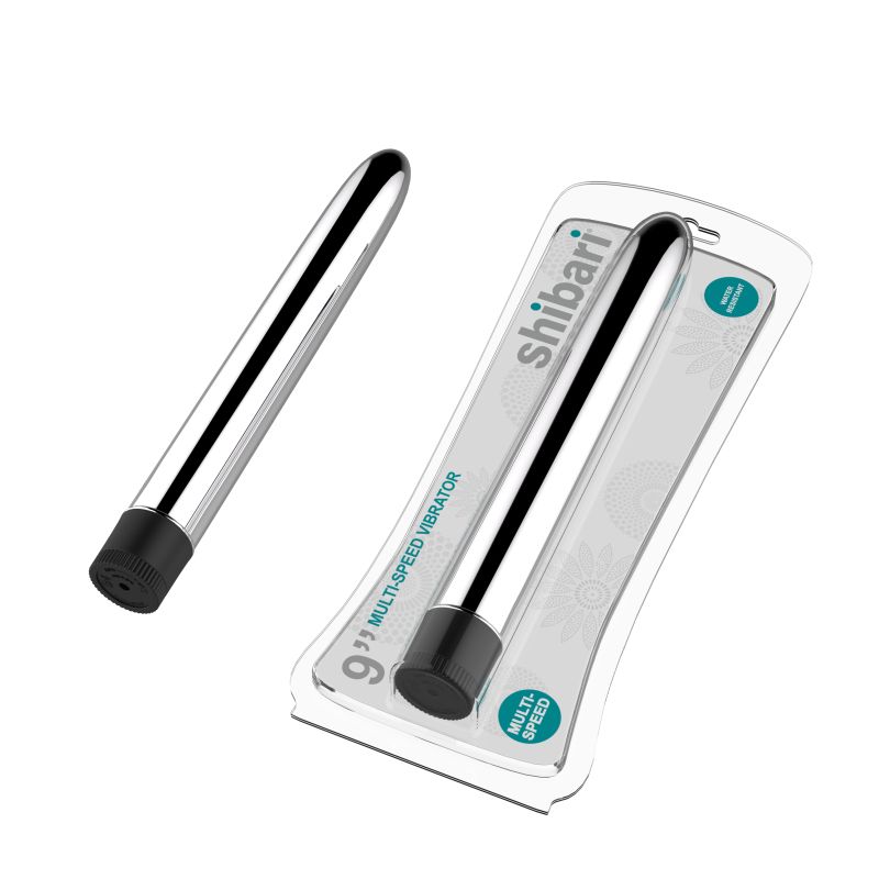 Shibari Multi-Speed Vibrator 9in Silver - Silver