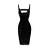 PVC Midi Dress w Front Zipper