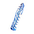 Sexus Glass Dildo Blue Helix 18.7cm