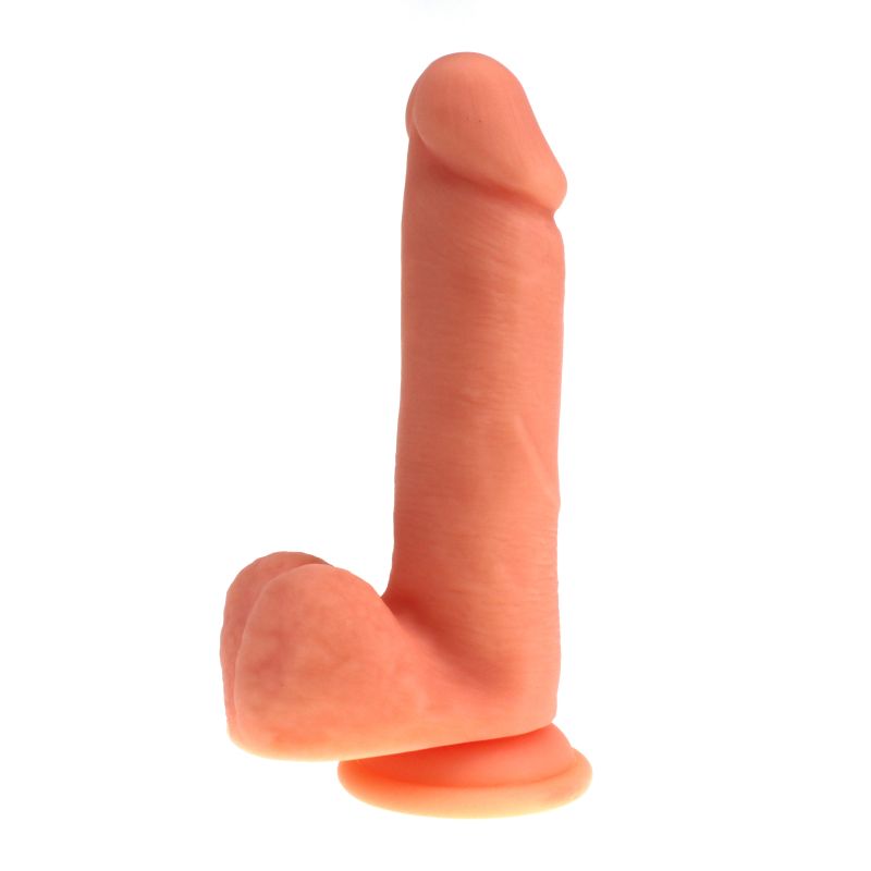 Thick Realistic Cock w Balls Flesh - Flesh
