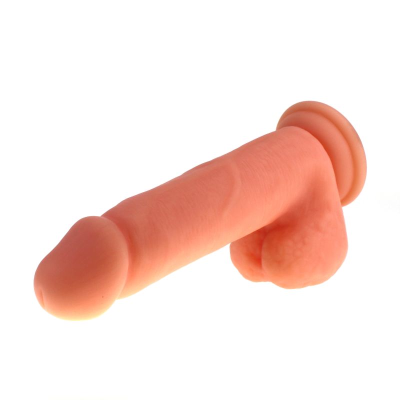 Thick Realistic Cock w Balls Flesh - Flesh