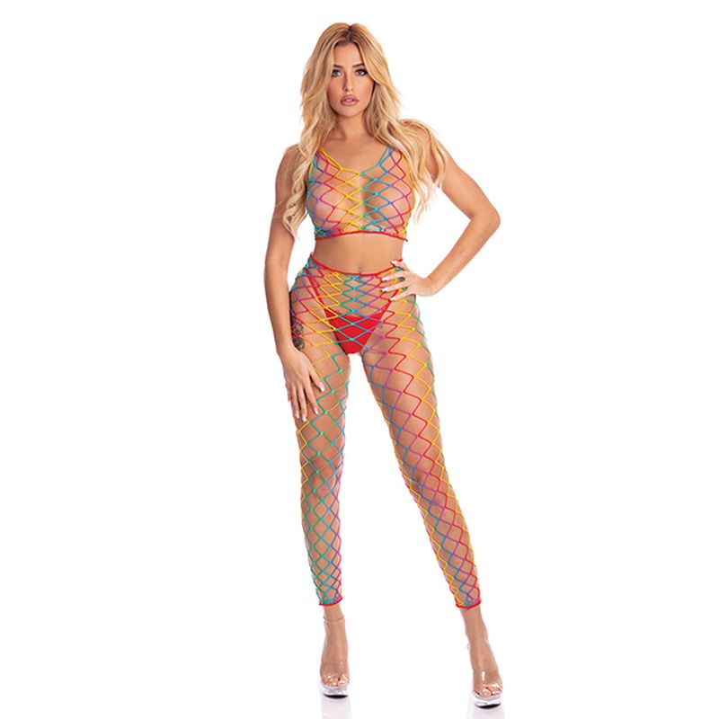Rainbow 2 Pc Bodystocking 