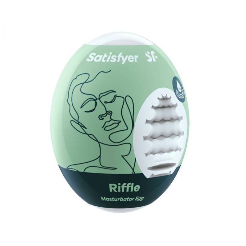 Satisfyer Masturbator Egg Riffle - Green