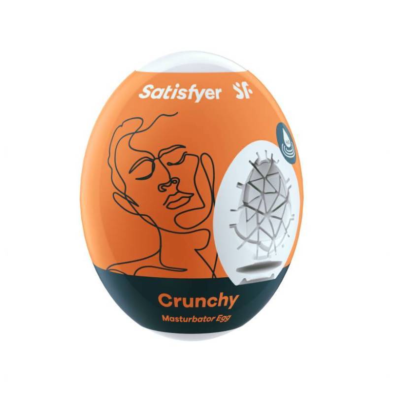 Satisfyer Masturbator Egg Crunchy - Orange