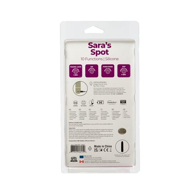 Power Bullet Sara’s Spot Vibrator Purple 
