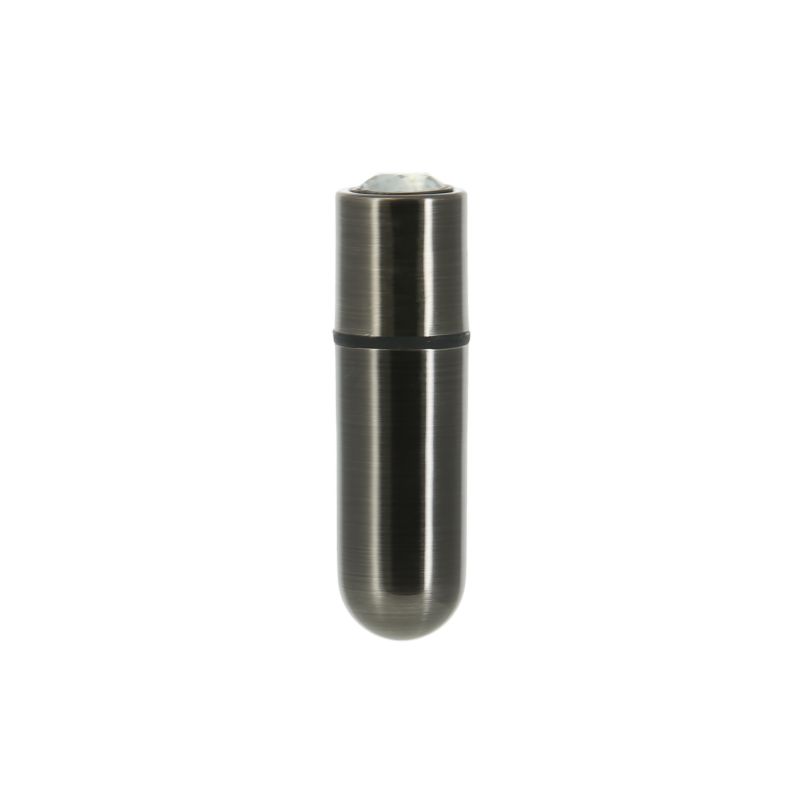 Power Bullet First Class 6cm Rechargeable w Crystal Gun Metal  - Gun Metal
