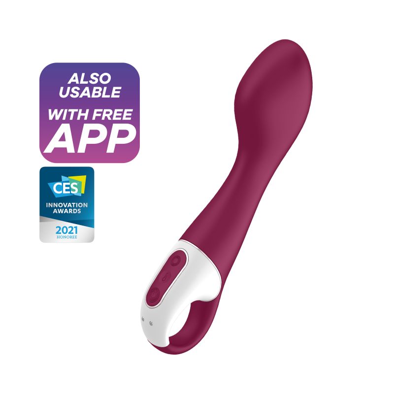 Satisfyer Hot Spot Warming G-Spot Vibrator - Plum