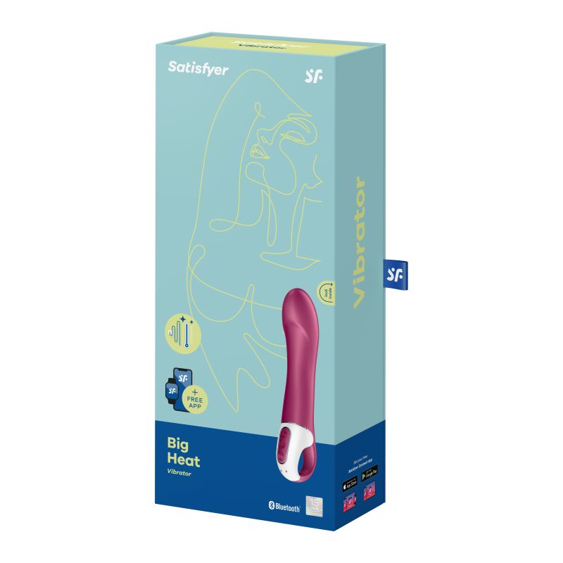 Satisfyer Big Heat Warming G-Spot Vibrator - Plum