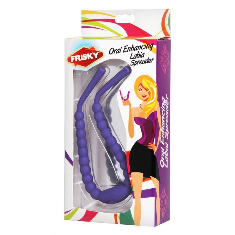 Oral Enhancing Hands Free Labia Spreader - Purple