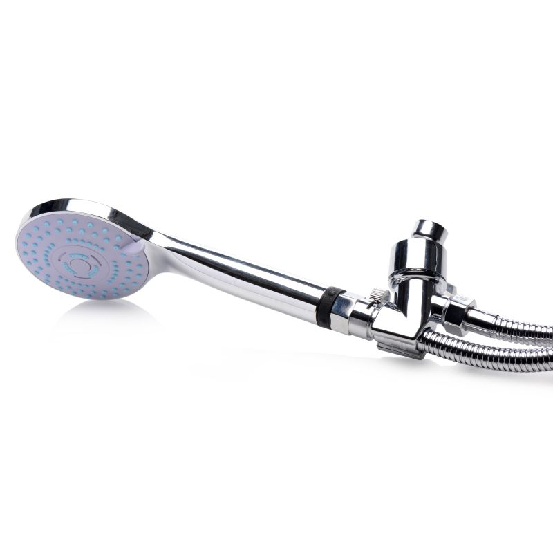 Discreet Shower Enema Set - Silver