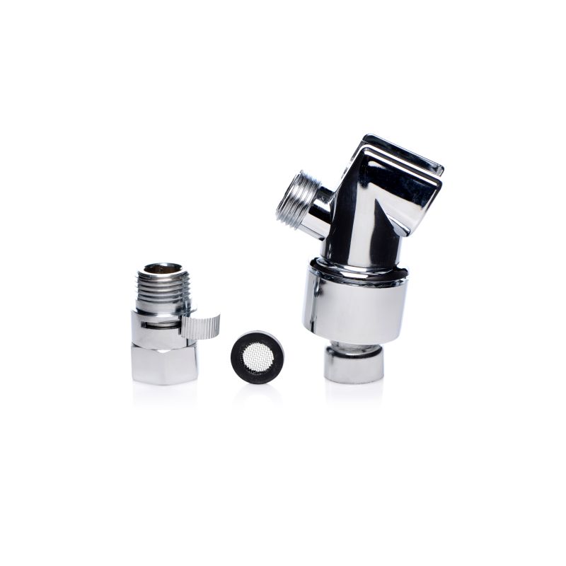 Discreet Shower Enema Set - Silver