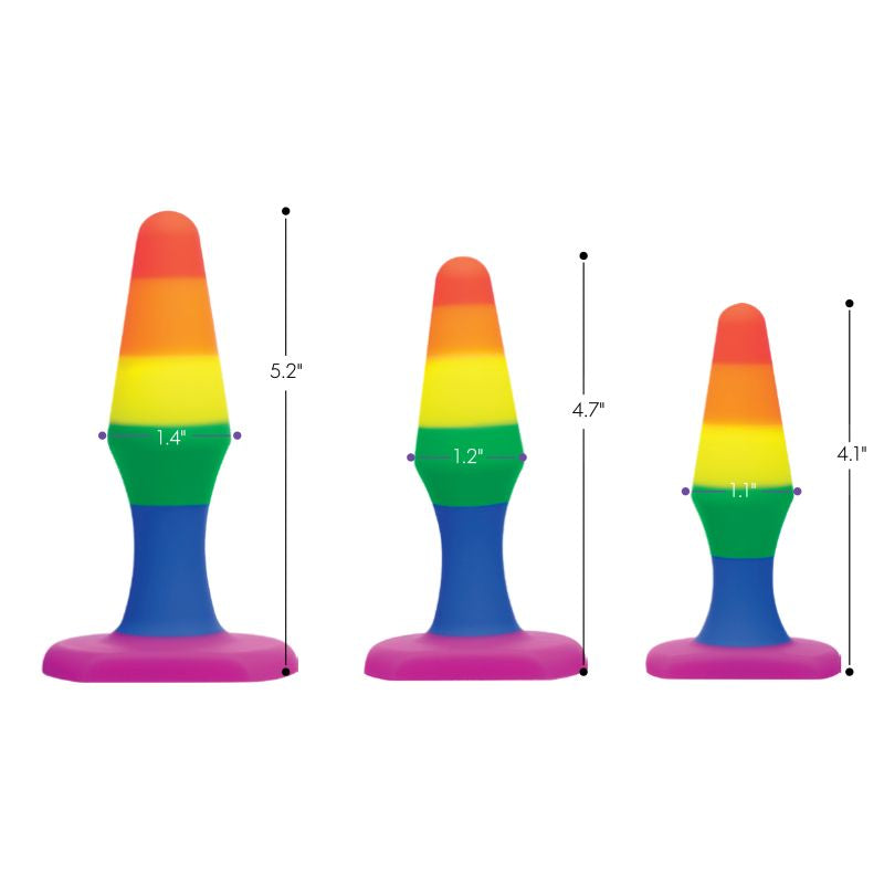 Rainbow Ready Anal Trainer Set - Rainbow