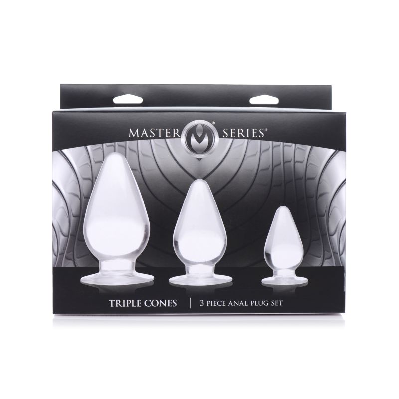 Triple Cones 3 Pc Anal Plug Set