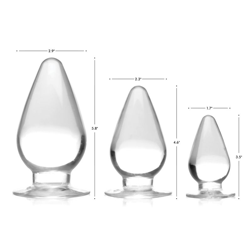 Triple Cones 3 Pc Anal Plug Set
