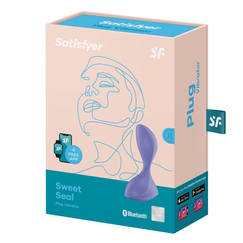 Satisfyer Sweet Seal Vibrating Anal Plug Lilac - Lilac