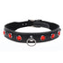 Bling Vixen Leather Choker w Clear Rhinestones
