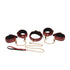6 Pc Bondage Set Burgundy - Burgundy