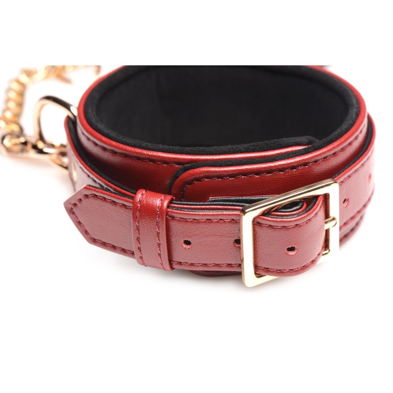 6 Pc Bondage Set Burgundy - Burgundy