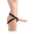 Brazen 8" Silicone Dildo w Harness Flesh - Flesh