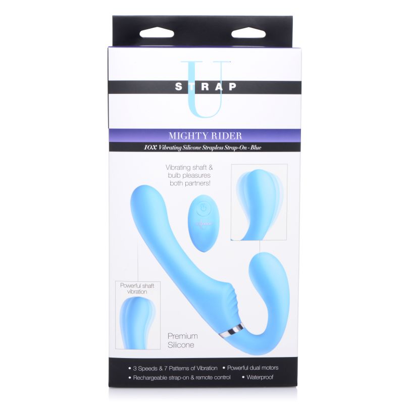Mighty Rider 10X Strapless Strap-On Black w Remote