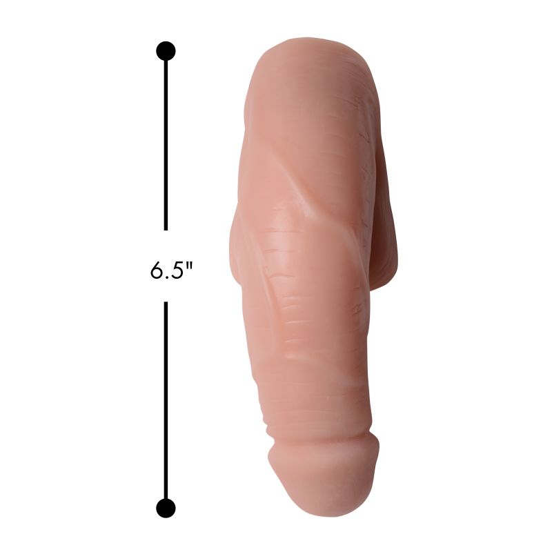 Large Bulge Soft Packer Dildo Light Skin Tone - Flesh