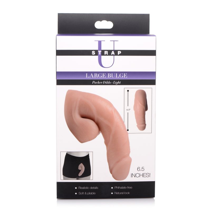 Large Bulge Soft Packer Dildo Light Skin Tone - Flesh