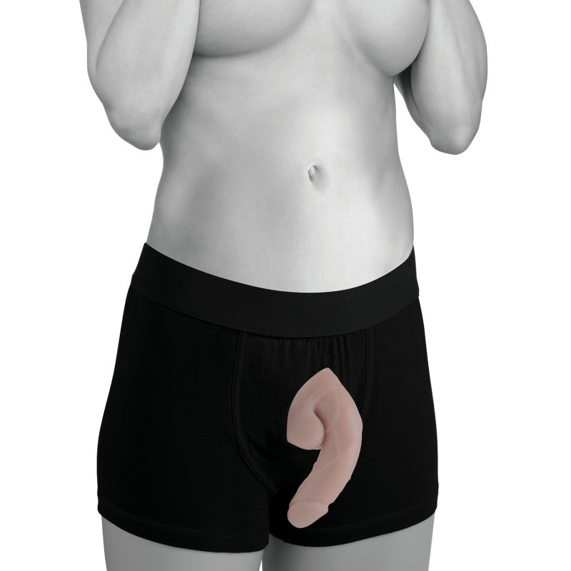 Large Bulge Soft Packer Dildo Light Skin Tone - Flesh