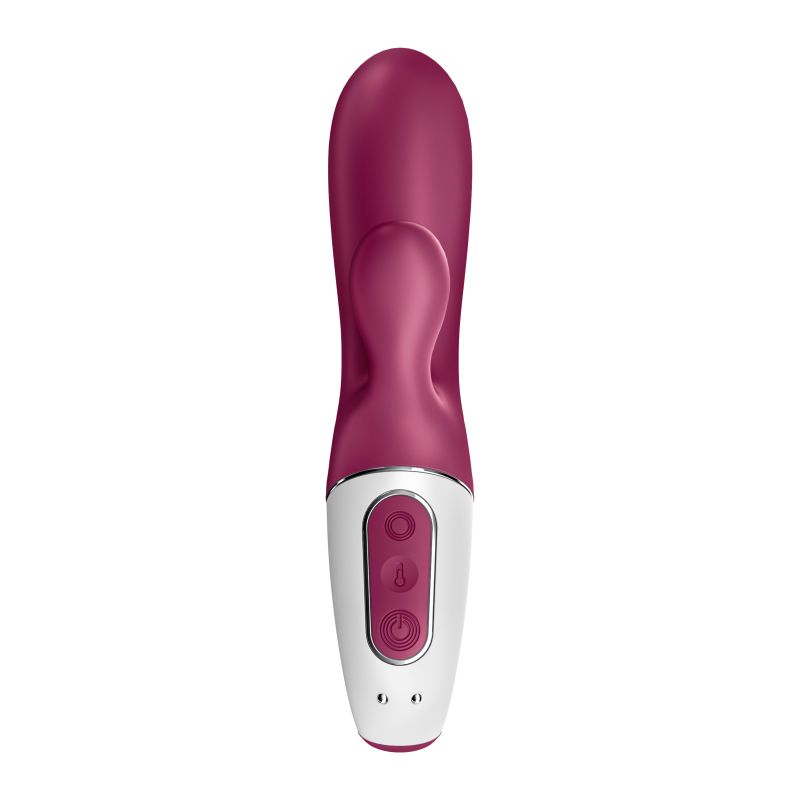 Satisfyer Hot Bunny Connect App Warming Vibrator - Burgundy