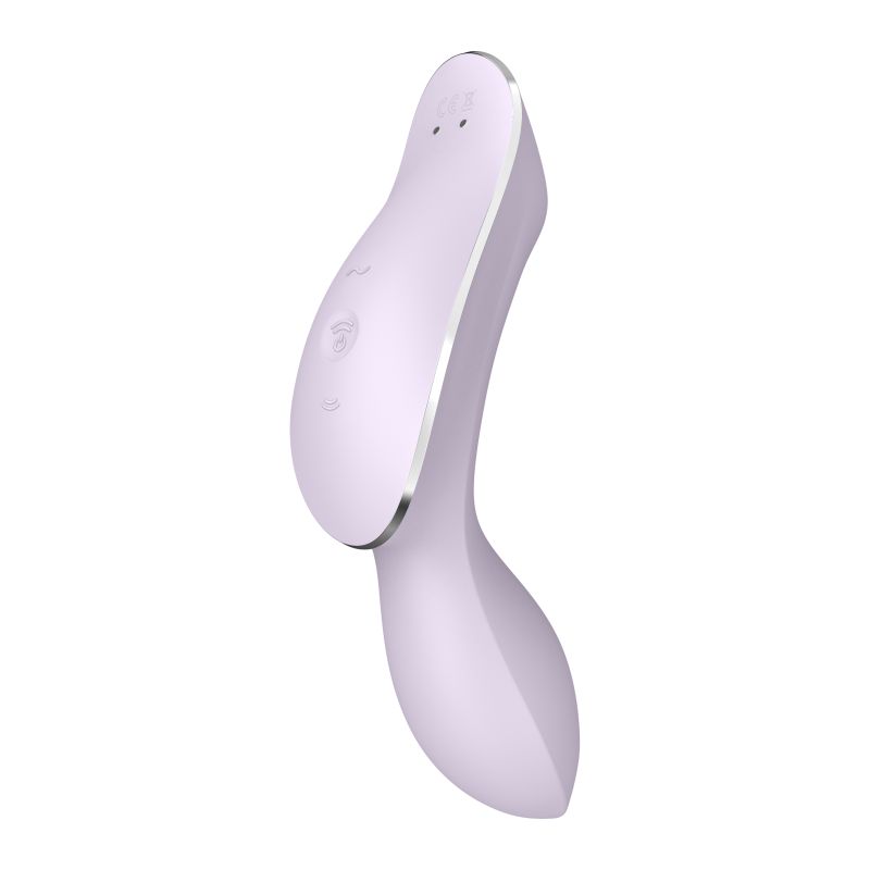 Satisfyer Curvy Trinity 2 Insertable Air Pulse Vibrator Violet - Violet