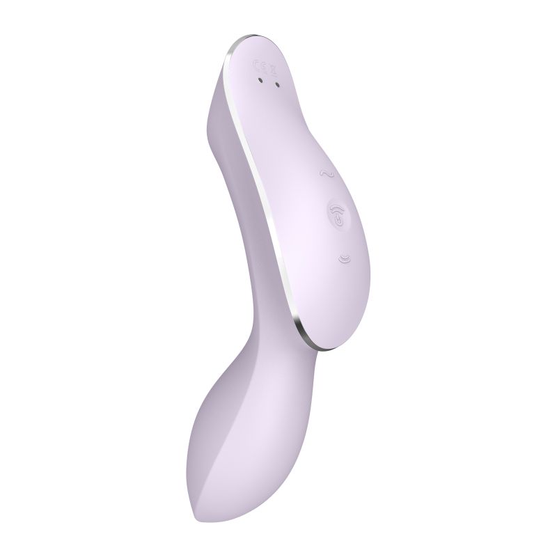 Satisfyer Curvy Trinity 2 Insertable Air Pulse Vibrator Violet - Violet