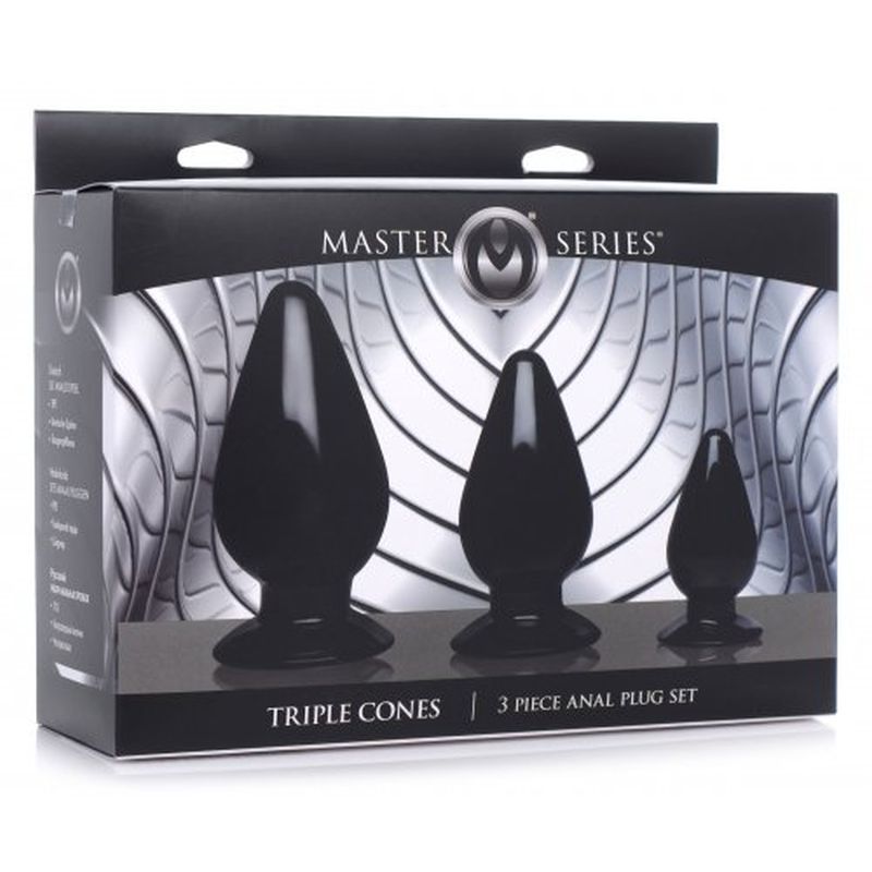 Triple Cones 3 Pc Anal Plug Set