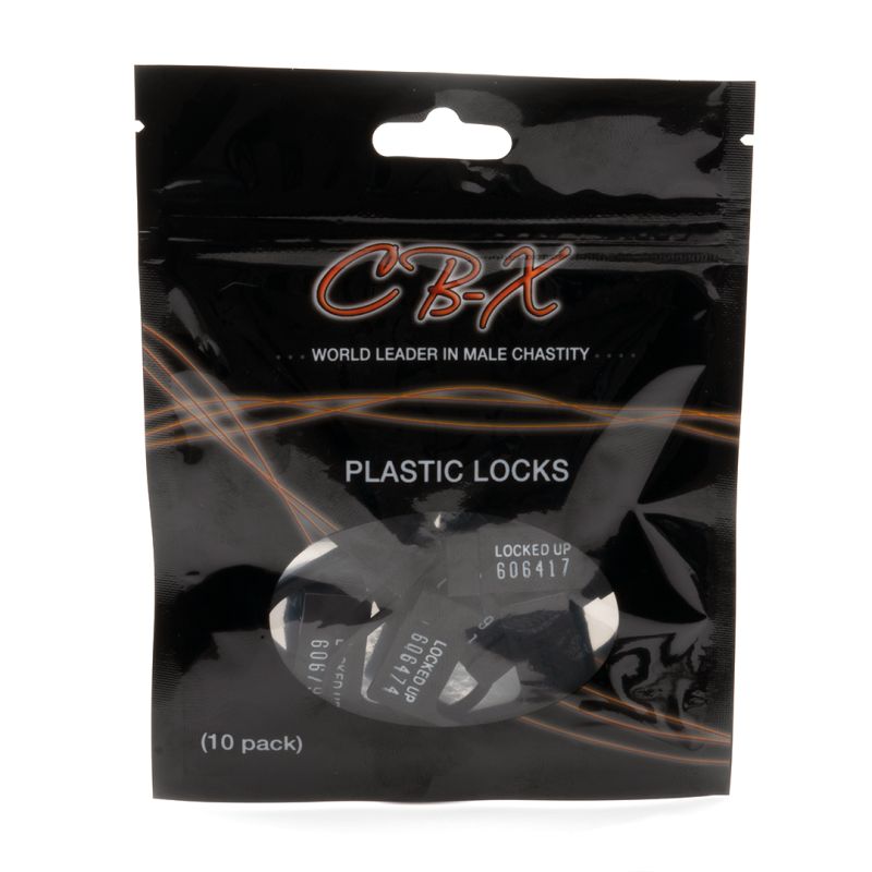 Cockcage Plastic Locks 10pc - Black
