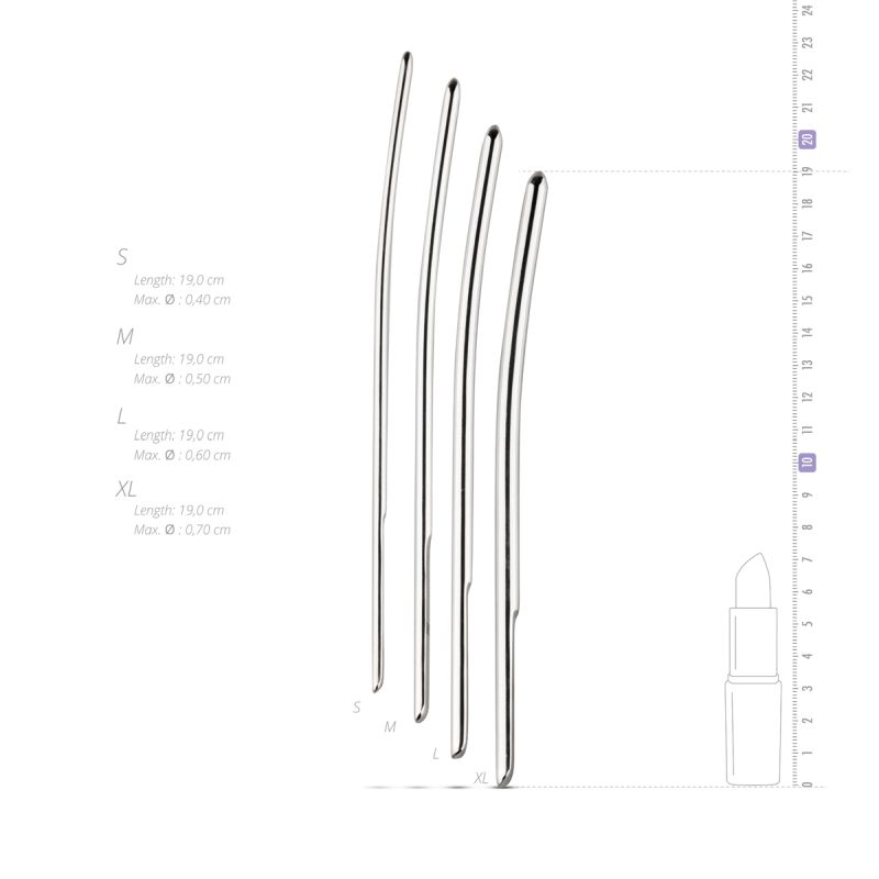 Single Ended Dilator Trainer Set 4 Pc - Silver