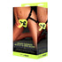 Glow In The Dark Unisex Harness w 5in G-Spot Dildo - Black