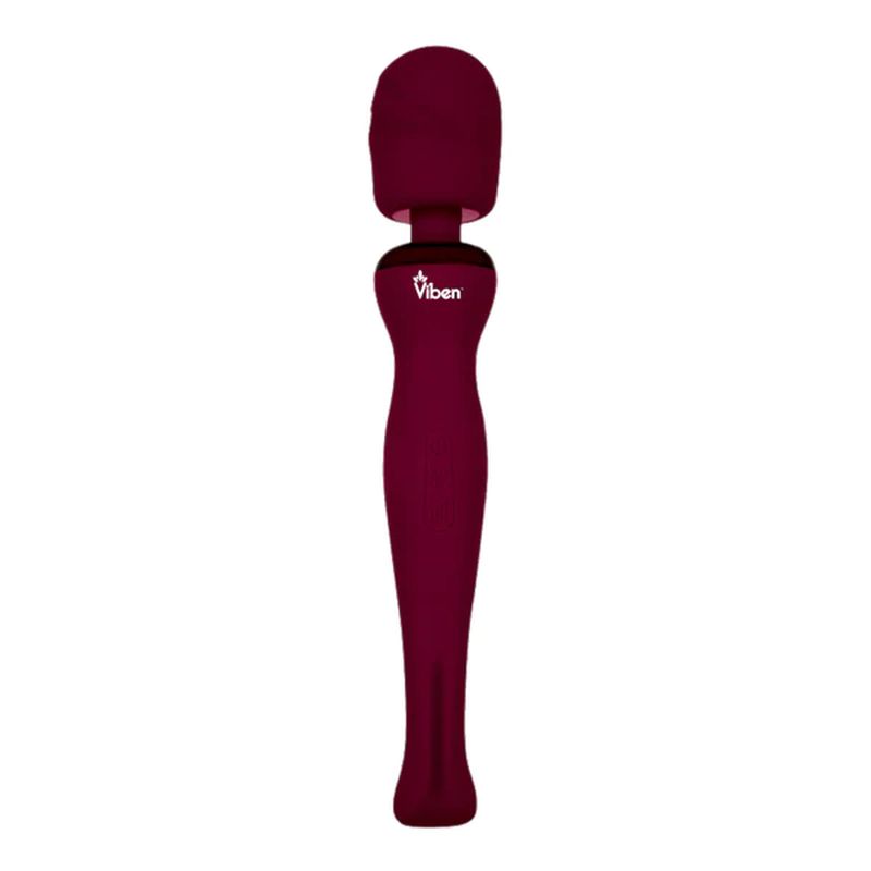 Viben Sultry Rechargeable Wand Massager Ruby - Burgundy