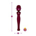 Viben Sultry Rechargeable Wand Massager Ruby - Burgundy