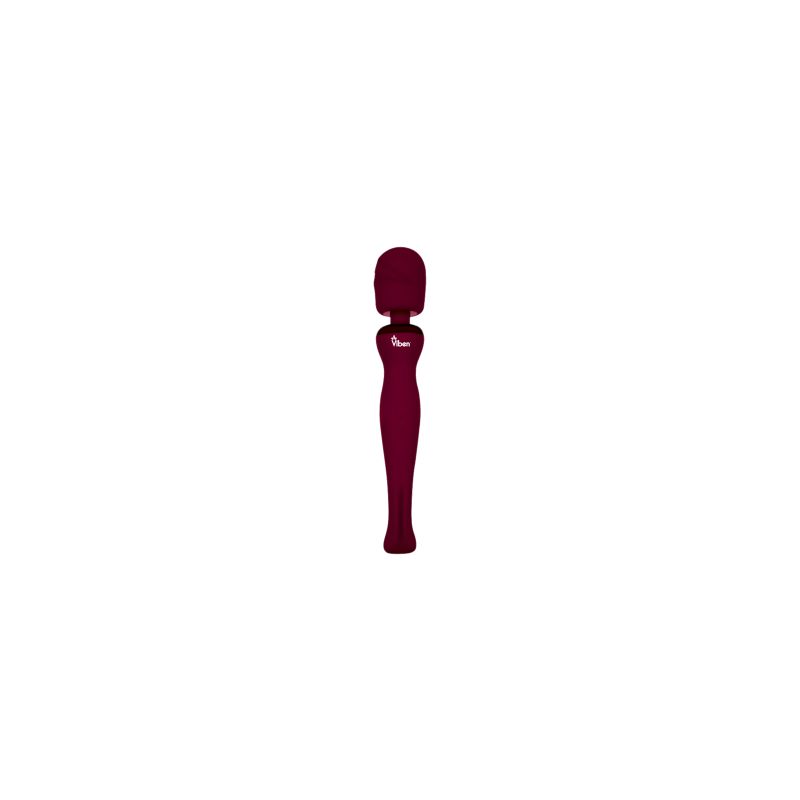 Viben Sultry Rechargeable Wand Massager Ruby - Burgundy