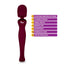 Viben Sultry Rechargeable Wand Massager Ruby - Burgundy