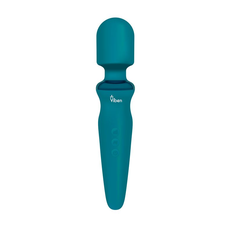 Viben Fierce Rechargeable Wand Massager Ocean - Aqua
