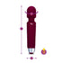 Viben Tempest Rechargeable Wand Massager Ruby - Burgundy
