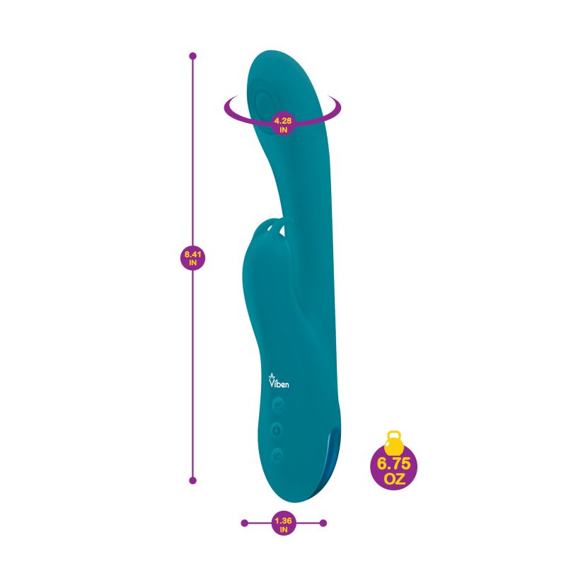 Viben Razzle Rechargeable Thumping Rabbit Ocean - Aqua