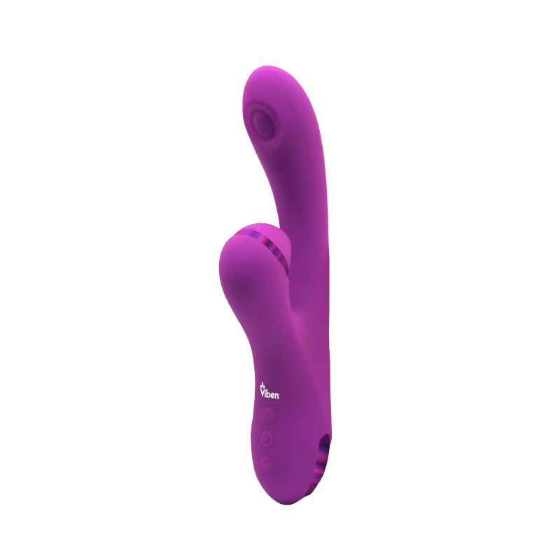 Viben Dazzle Rechargeable Thumping Rabbit Berry - Purple