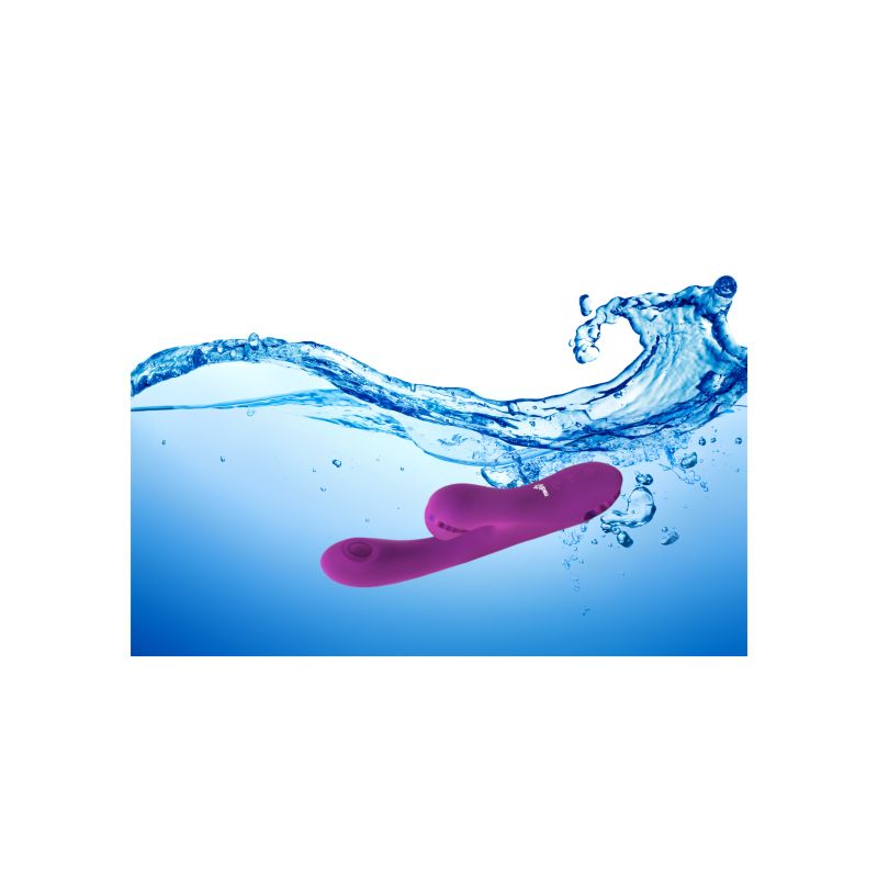 Viben Dazzle Rechargeable Thumping Rabbit Berry - Purple