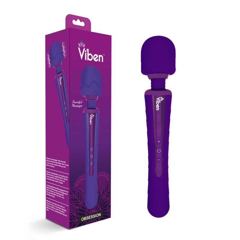 Viben Obsession Rechargeable Wand Massager Violet - Violet